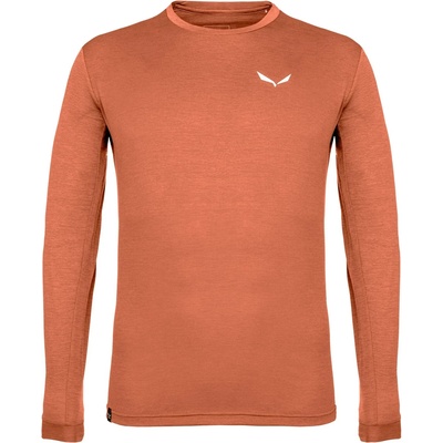 Salewa Мъжка блуза с дълъг ръкав Salewa Puez Melange Dry L/S Tee Sport shirt - Bombay Brown Melange - размер 3XL (016-5111-1416)