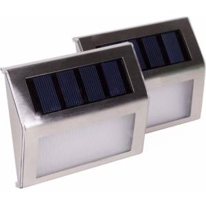 HÖFFTECH - Комплект от 2 соларни LED стенни осветителни тела, LED/1, 2V 400 mAh, IP44 (P7890)