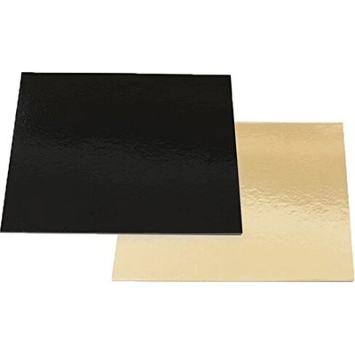 Podložka pod dort čtvercová zlato černá 32x32cm Decora – Zbozi.Blesk.cz