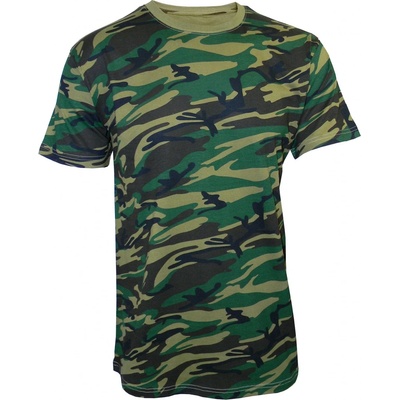 Lambeste pánské maskáčové tričko zeleno-hnědé