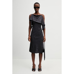 MM6 Maison Margiela асиметрична рокля (S52DD0082.M35737.002J)