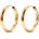 SAVICKI Леки златни обеци халки savicki 585, 2 см