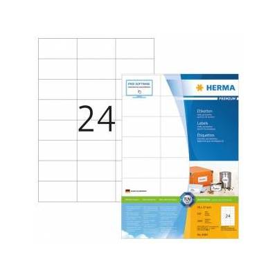 Herma Premium Labels 70x37 100 Sheets DIN A4 2400 pcs. 4464