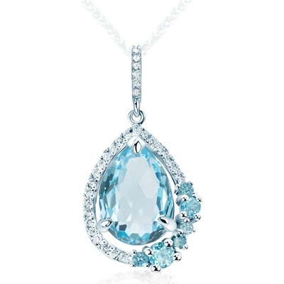 Savicki Prívesok Rainbow biele zlato topásy diamanty SAV75455-D5600