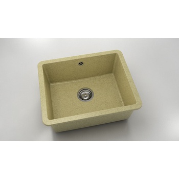 Image 1 of FAT Мивка за долно вграждане Vanguard 221, Granicite, 879 Cocoa cream, с включен сифон