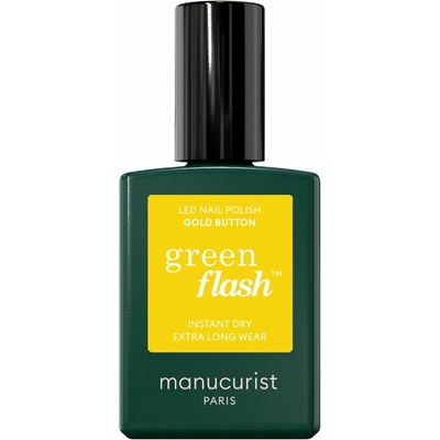 Manucurist Green Flash LED gel lak na nehty - Gold Button (15 ml) - zářivě žlutý odstín