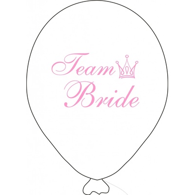 Team Bride balónek bílý