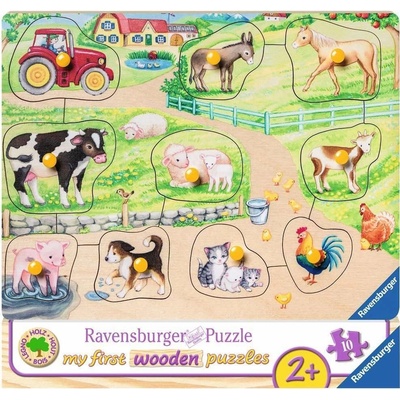 Ravensburger ráno na farmě 10 dílků