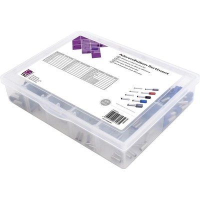 TRU COMPONENTS T1904C087 sada dutiniek 4 mm² čiastočne izolované sivá, červená, čierna, modrá 300 dielov