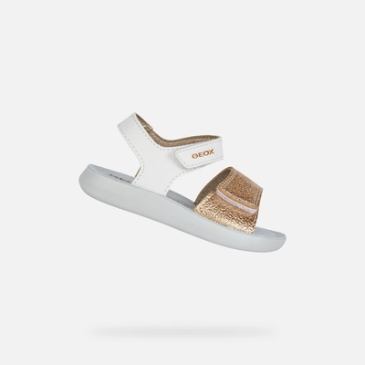 Geox sandále Lightfloppy biela šedá