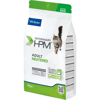 Virbac Veterinary HPM Adult Neutered Cat 2 x 12 kg