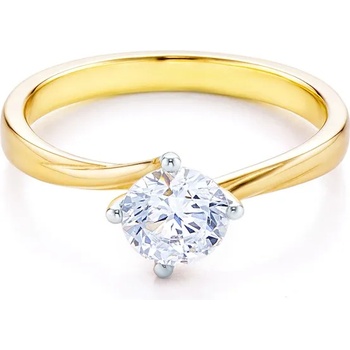 Image 1 of SAVICKI Годежен пръстен Solitaire: два цвята злато. кубичен цирконий