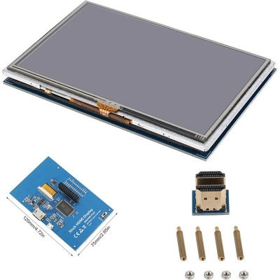 5,0 palcový dotykový LCD displej HDMI 800x480 pre Raspberry Pi 3B+ XPT2046 rezistívny