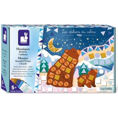 Janod Atelier Креативен комплект Мозайка Вълшебна зима
