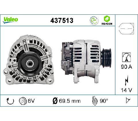 Alternátor VALEO 437513
