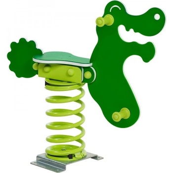 KBT pružinová hojdačka Krokodíl HDPE safari