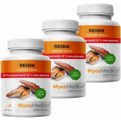 MycoMedica Reishi 50% 3 x 90 kapsúl