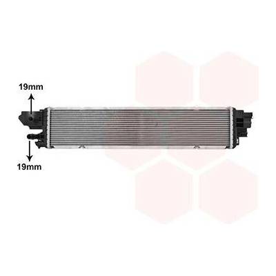 Chladič vody pro motor VAN WEZEL 43012740
