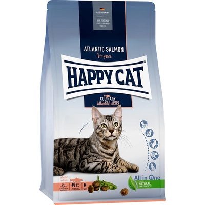 Happy Cat 300г с атлантическа сьомга Culinary Adult Happy Cat суха храна за котки