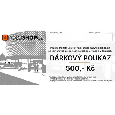 Dárkový poukaz v hodnotě 500 Kč