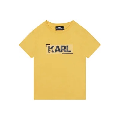 Karl Lagerfeld Kids Тишърт Z25397 S Жълт Regular Fit (Z25397 S)