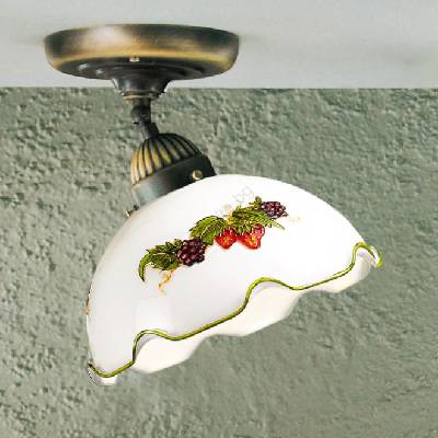 Kolarz 731.10. 113 - Плафон NONNA 1xE27/75W/230V Ø 20 см винен/ягоден (KL0477)