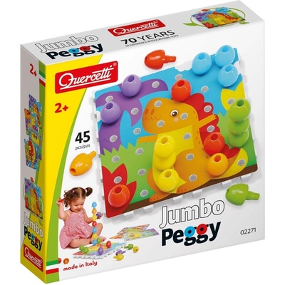 Quercetti Jumbo Peggy jumbo kolíčky & pegboard