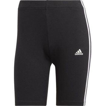 adidas Дамски къси панталони Adidas Essentials 3 Stripe Biker Shorts Womens - Black/White