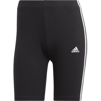 adidas Дамски къси панталони Adidas Essentials 3 Stripe Biker Shorts Womens - Black/White