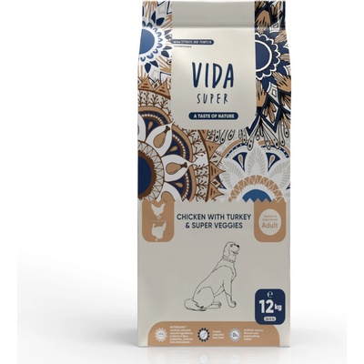 Kraftia Vida Super Dog Adult Medium & Large Chicken & Turkey 12 kg