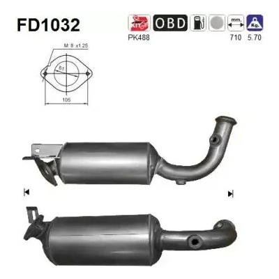AS Filtr pevných částic ASA FD1032