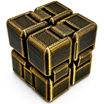 Antistresová kostka Infinity Cube Svíčkománie3D Zlato černá lesklá