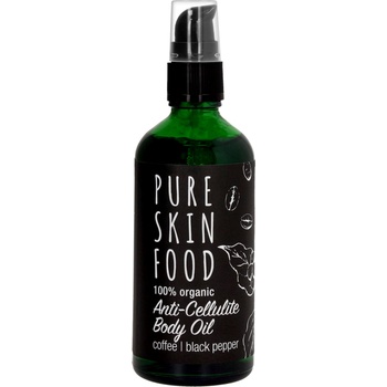 Pure Skin Food Organic Anti-Cellulite Body Oil Coffee - Black Pepper - 100 мл