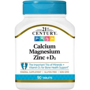 21st Century Calcium Magnesium Zinc + D3 [90 Таблетки]