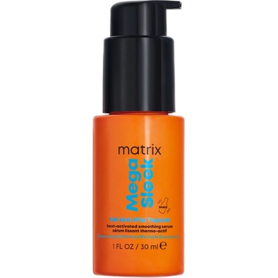 Matrix Mega Sleek 96H Anti-Frizz Topcoat Heat-Activated Smoothing Serum 30 ml