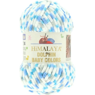 Himalaya Dolphin Baby Colors 80421 bielo modrá so sivou