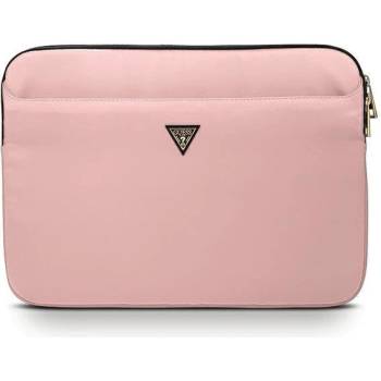 GUESS Калъф за лаптоп/таблет Guess Triangle Logo, 13"", Розов