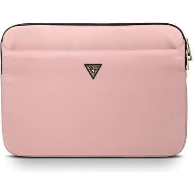 GUESS Калъф за лаптоп/таблет Guess Triangle Logo, 13"", Розов