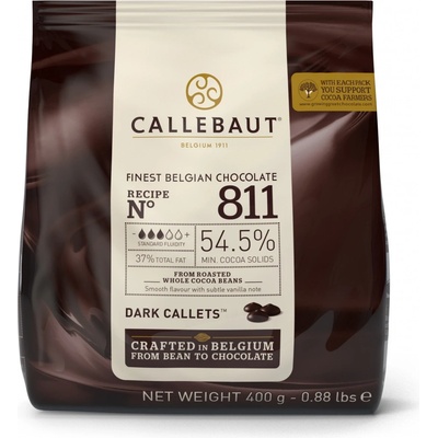 Callebaut 811 hořká čokoláda 54,5% 400 g