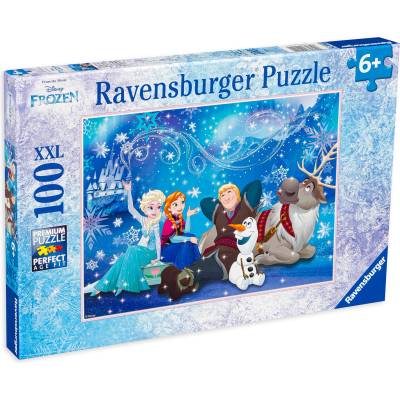 Ravensburger Пъзел Ravensburger от 100 XXL части - Замръзналото кралство: Ледена магия (10911)