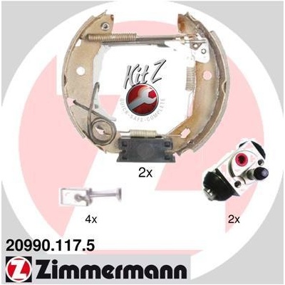Sada brzdových čeľustí ZIMMERMANN 20990.117.5