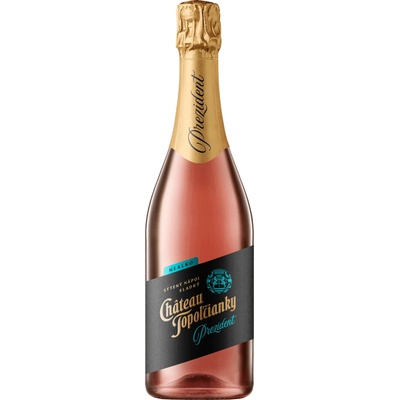 Topoľčianky Prezident Rosé Nealko 0,5% 0,75 l (čistá fľaša)