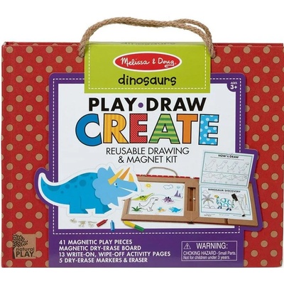Melissa & Doug Творчески комплект Melissa & Doug - Създай магнити динозаври (41321)