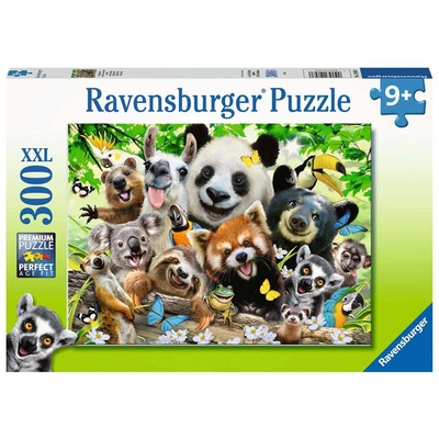 Ravensburger Пъзел Ravensburger от 300 XXL части - Селфи на диви животни (12893)