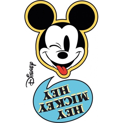 Komar Samolepicí vliesová fototapeta Mickey Hey XXL rozměry 127 x 200 cm
