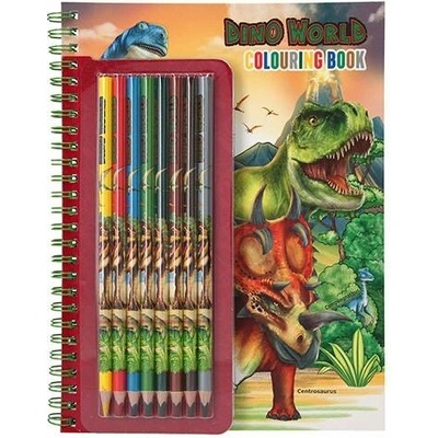 Depesche Dino World Omalovánky s pastelkami