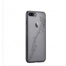 Pouzdro DEVIA Crystal Swarovski Papillon iPhone 7 PLUS gun černé