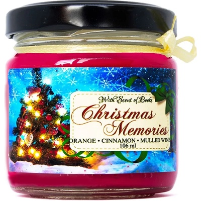 With Scent of Books Ароматна свещ - Christmas Memories, 106 ml