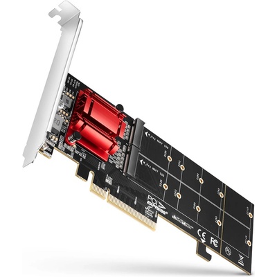 AXAGON PCEM2-ND, PCIe adapter for two M. 2 SSDs (PCEM2-ND)