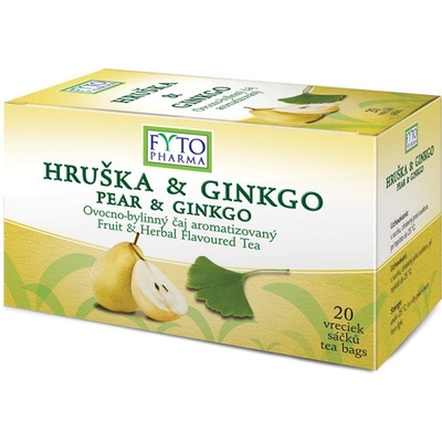Fytopharma Ovocno bylinný čaj Hruška + Ginkgo 20 x 2 g
